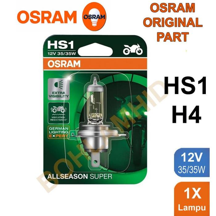 Gambar BOHLAM OSRAM ALL SEASON SUPER New Scorpio HS1 dari bohlamhid Kota Tangerang Tokopedia