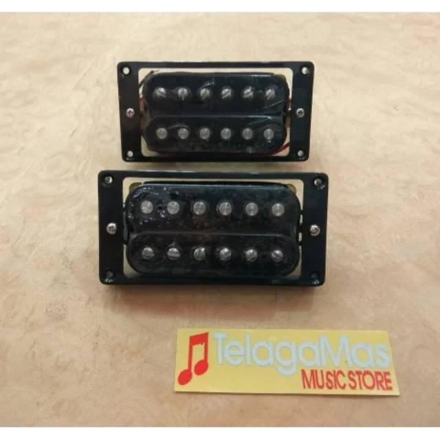 Gambar pickup gitar humbucker korea standard with frame black dari TELAGA MAS MUSIC Kab. Ponorogo Tokopedia