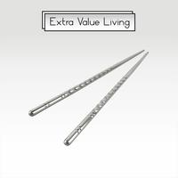 Gambar CYPRUZ Sumpit Stainless 22 CM 1 Pasang Sumpit Makan EVL-AD-1451 dari Extra Value Living Kota Administrasi Jakarta Barat 3 Tokopedia