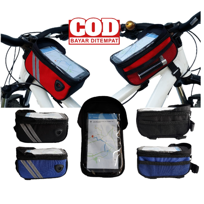 Gambar Tas Sepeda frame for Hp tas sepeda ginung balap touring lipat dari SR Bag Custom Kab. Bandung Tokopedia