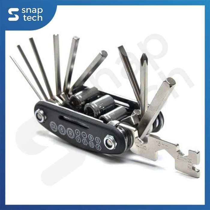 Gambar Bike Toolkit Set Kunci Sepeda Multifunctional 15 in 1 Repair Tool dari Snap Tech Jakarta Utara Tokopedia