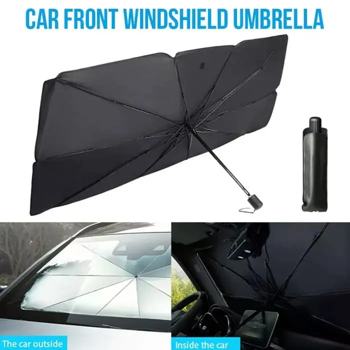 Payung Lipat Sun Shield Pelindung Sinar UV Matahari Kaca Depan Windshield Anti Panas Mobil