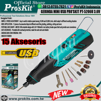 Gambar GERINDA MINI USB PRO'SKIT PT-5206U 3.6V ORIGINAL dari Pro'sKit Kota Tangerang 2 Tokopedia