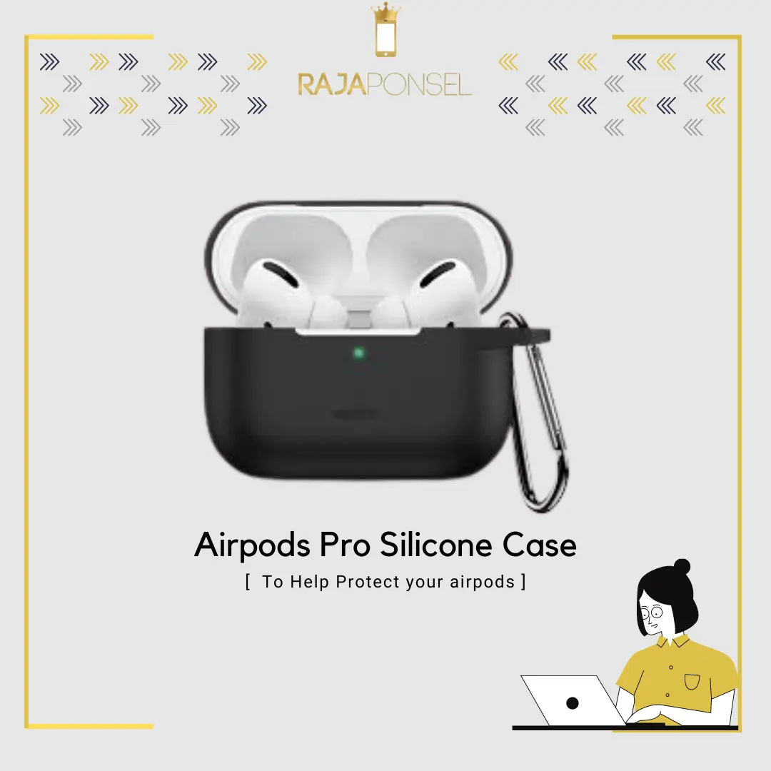 Case AirPods Pro Silicone Soft Casing With Keychain