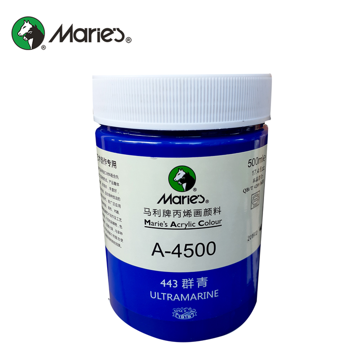 Gambar Maries Acrylic Paint 500ml Cat Akrilik 500 ml Waterproof Permanent ORI - Ultramarine dari CENTRO TRADING Kota Bandung 2 Tokopedia
