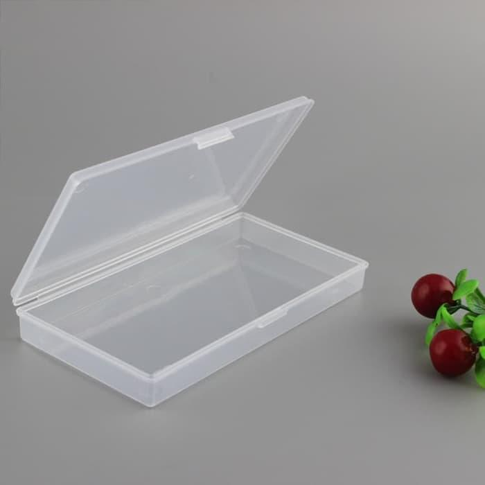 Gambar Kotak Penyimpanan Plastik Segi Empat Tanpa Sekat (14.5*7.5*2cm) dari Ramayana Grosir Surabaya Kota Surabaya Tokopedia