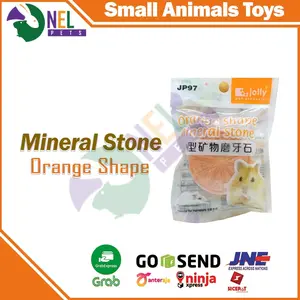 MAINAN GIGIT HAMSTER MINERAL STONE BENTUK ORANGE/ GIGITAN HAMSTER