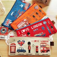 Gambar Dompet Pensil Kain Kanvas Motif Kota London dari Dunia Jasmine Kota Surabaya 1 Tokopedia