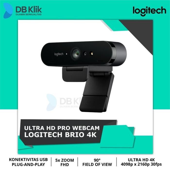 Gambar Webcam Logitech Brio 4K dari DBKlik Indonesia Kota Administrasi Jakarta Pusat Tokopedia