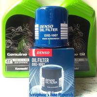 Gambar PAKET OLI KAWASAKI 10W40 + FILTER OLI DENSO|NINJA 250FI Z250 FI VERSYS dari SERAPHINE's BIKE APPARELS Kota Administrasi Jakarta Selatan 2 Tokopedia