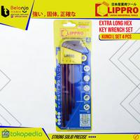 Gambar Lippro Kunci L Set Panjang 4 Pcs Extra Hex Key Wrench Set 3 6 MM 4pcs dari Belanja Teknik Kota Bogor 1 Tokopedia