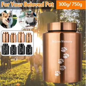 Stainless steel Mini Cat Dog Pet Kremasi Guci Ash Holder Memorial