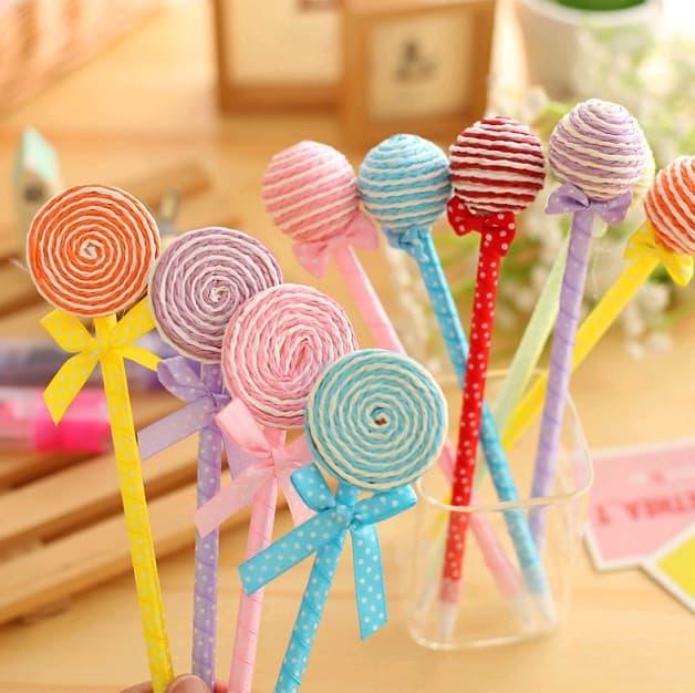 Gambar Pulpen Permen Lollipop dari Dunia Jasmine Kota Surabaya Tokopedia