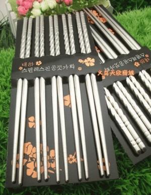 Gambar Sumpit Vakum Stainless Steel Dengan Motif Ulir (1 Set Isi 5) dari Dunia Jasmine Kota Surabaya Tokopedia