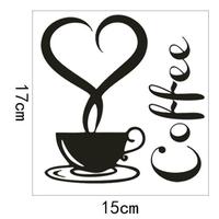 Gambar Stiker Dinding / Stiker Kaca / Wall Sticker (Secangkir Kopi Hati) dari Dunia Jasmine Kota Surabaya 3 Tokopedia