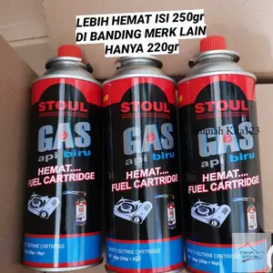 Tabung Gas Portable 250gr Stoul isi lebih banyak