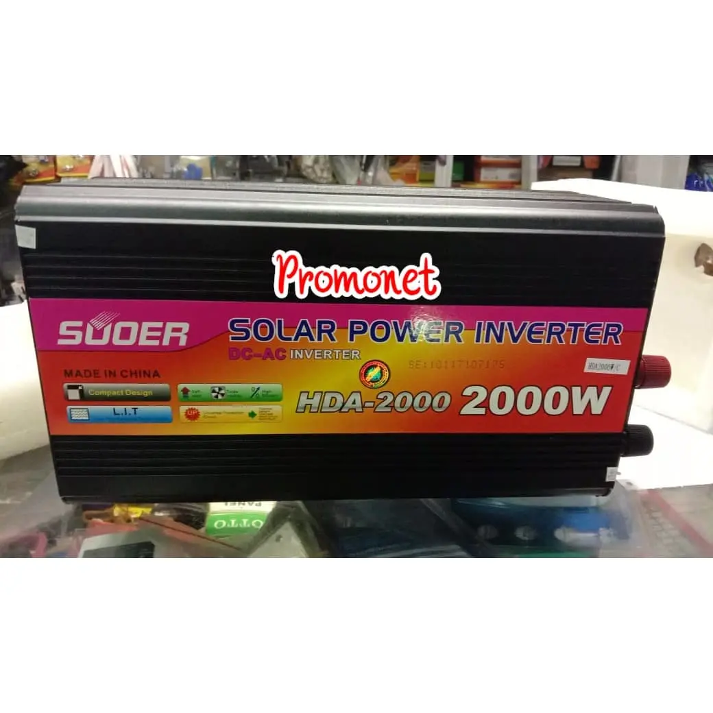 Suoer 2000W DC 12V to AC 230V Solar Power Inverter (HDA-2000C)
