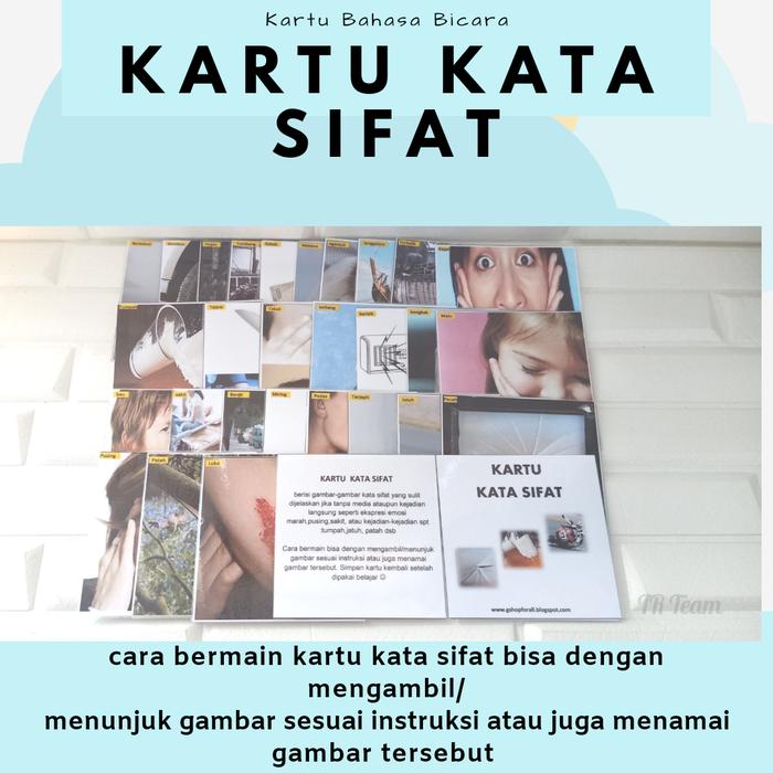 Gambar kartu kata sifat dari GShop Alat Terapi Kota Blitar Tokopedia