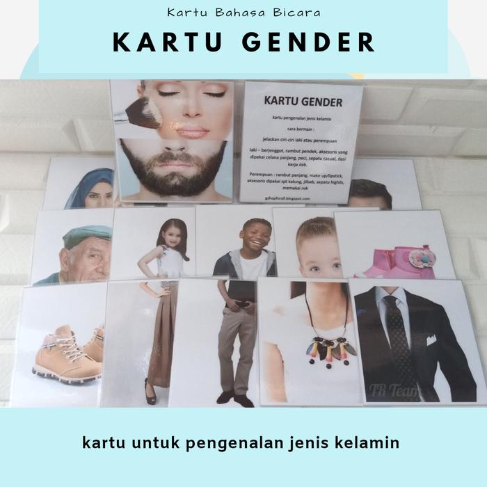 Gambar kartu gender dari GShop Alat Terapi Kota Blitar Tokopedia