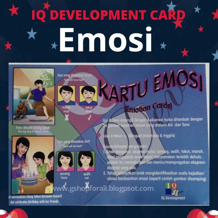 Gambar Kartu Emosi dari GShop Alat Terapi Kota Blitar Tokopedia