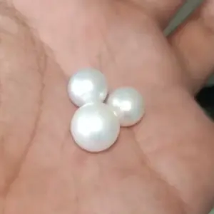 butiran mutiara laut putih snow white pearl asli lombok original