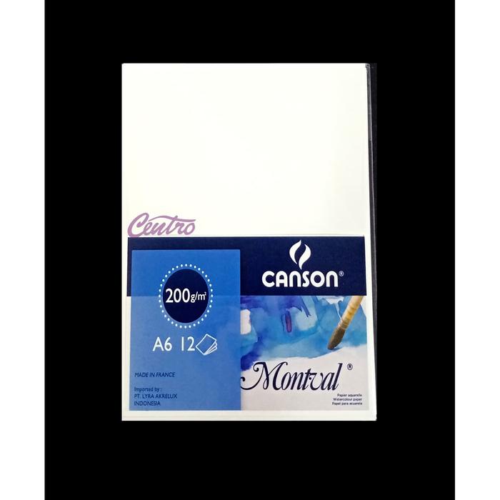 Gambar Canson Montval 200 Gsm A6 Kertas Gambar Cat Air Watercolour Paper dari CENTRO TRADING Kota Bandung Tokopedia