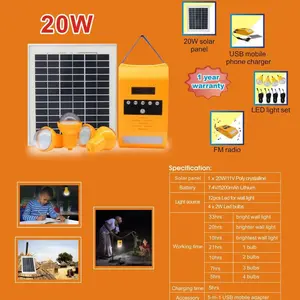 Solar Power Pack 20 WP/ Solar Home Lighting System