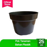 Gambar Pot Bunga 25cm Hitam Pot Tanaman Hias Grosir Murah Plastik 25 cm Bibit dari Potme Farm Kota Denpasar 1 Tokopedia