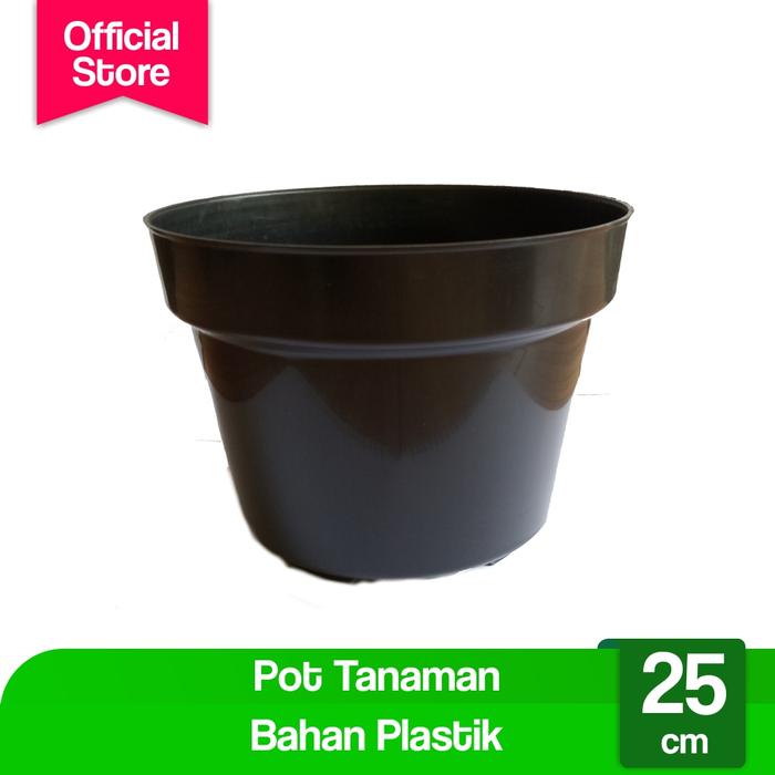 Gambar Pot Bunga 25cm Hitam Pot Tanaman Hias Grosir Murah Plastik 25 cm Bibit dari Potme Farm Kota Denpasar Tokopedia