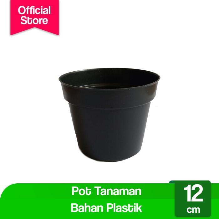 Gambar Pot Bunga Plastik 12cm HITAM dari Potme Farm Kota Denpasar Tokopedia