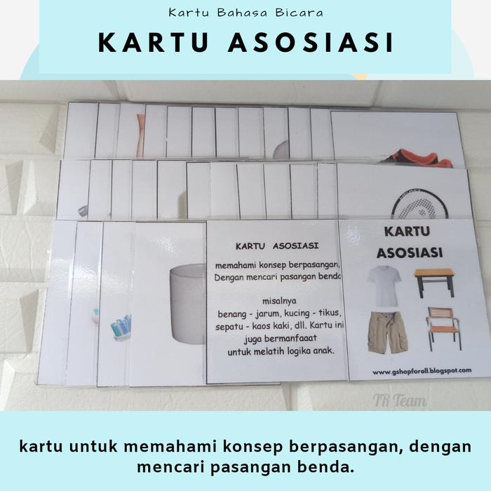 Gambar kartu asosiasi dari GShop Alat Terapi Kota Blitar Tokopedia