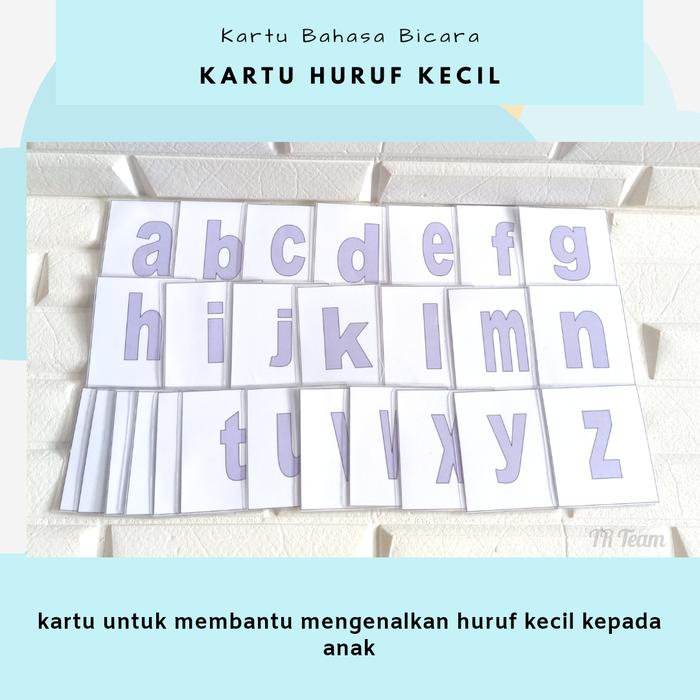 Gambar kartu pengenalan huruf dari GShop Alat Terapi Kota Blitar Tokopedia