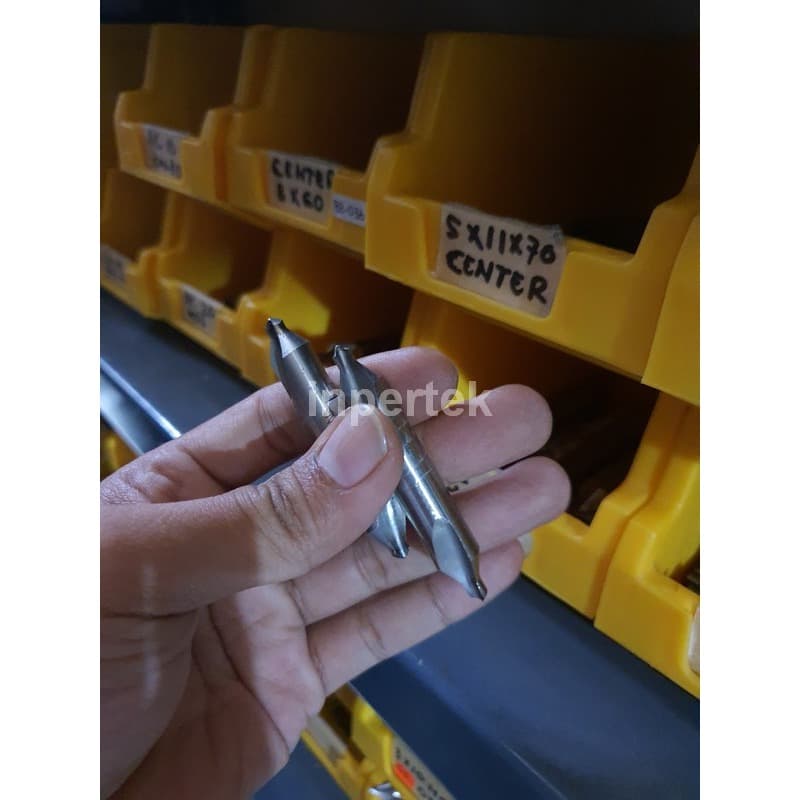 Center Drill 3 mm HSS Bor Center Center Bor 3 Drill Center — Varian 5x11x100 mata 2 — foto asli 5