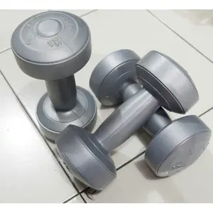 DUMBEL / BARBEL PLASTIC SILVER 1 KG