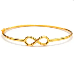 Grosir Gelang wanita model infinite minimalis emas asli Keren