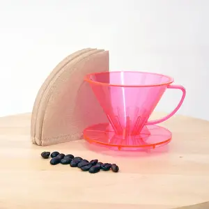 SUJI Dripper V60 01 Rose + Paper Filter 01 Natural 40 lbr