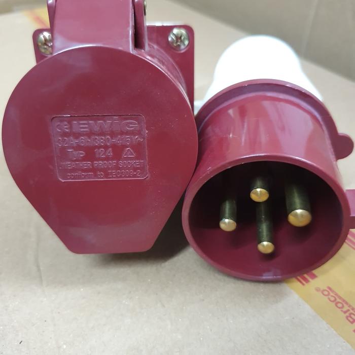 Jual PLUG SOCKET 3P 4PIN 32A 3P 4PIN 16A SET GOOD QUALITY - 32A GANTUNG ...