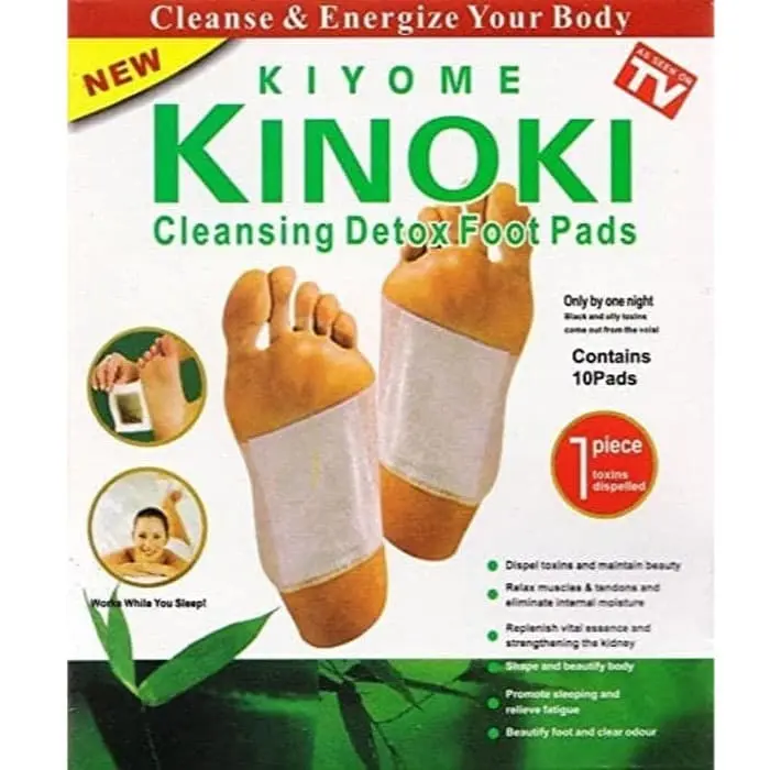 Kinoki White Koyo Kaki Herbal Detox Foot Pads 1 Pack isi 10 Pcs