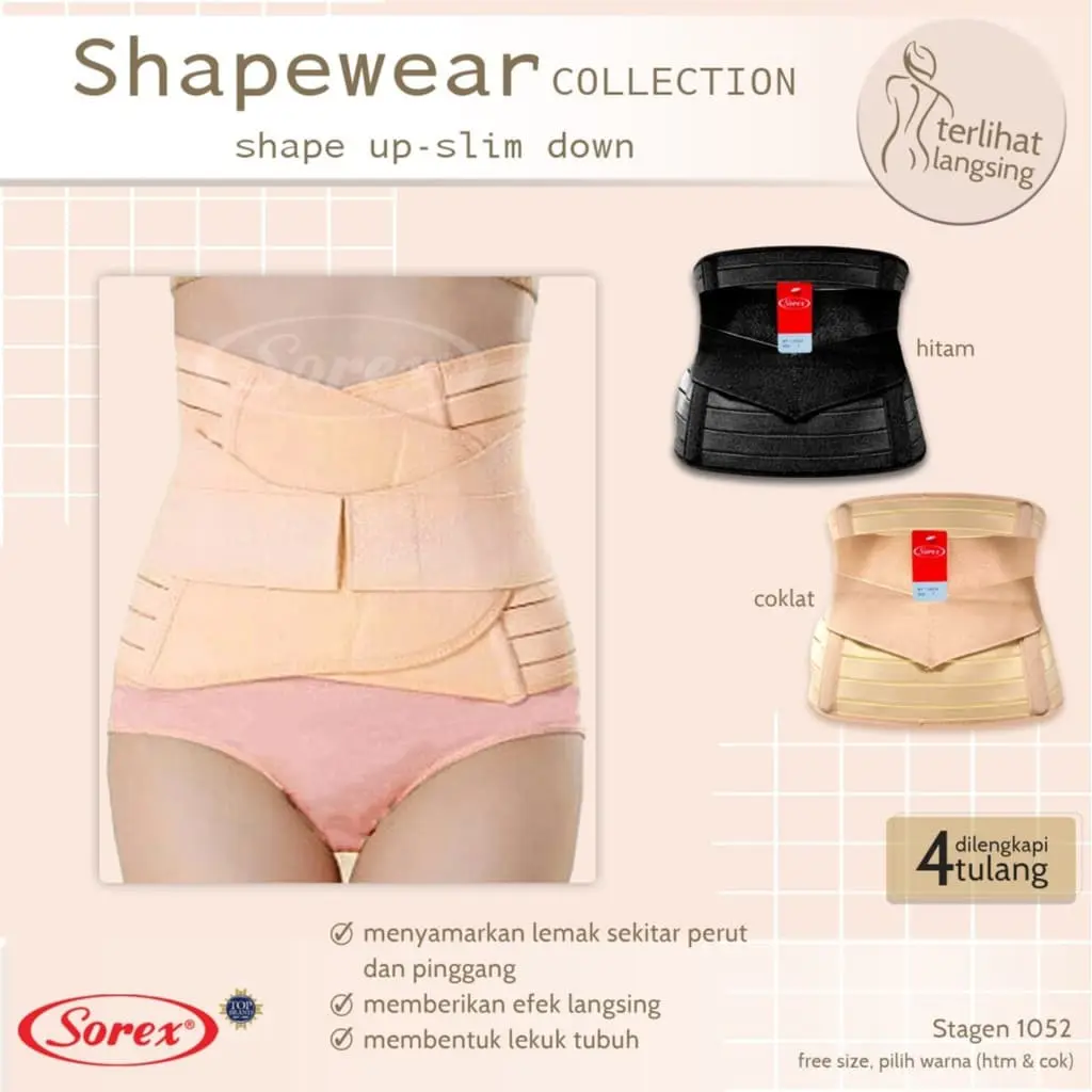 Stagen SOREX 1052 / Stagen Pelangsing perut setelah melahirkan