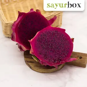 Sayurbox Buah Naga Merah Conventional 1 pcs Sayurbox 500 - 700 g/pcs Kualitas Terbaik