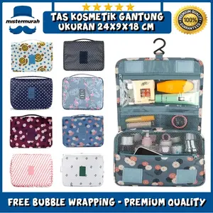 HIGH QUALITY KOREAN TRAVEL HANGING TOILETRIES BAG ORGANIZER TAS MANDI