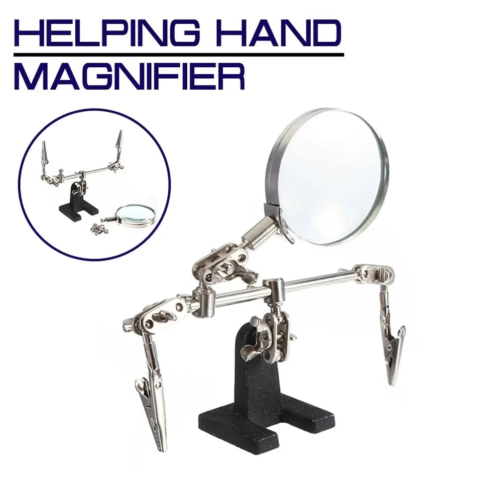 Penjepit PCB Multifungsi + Kaca pembesar Repair Tool Kit