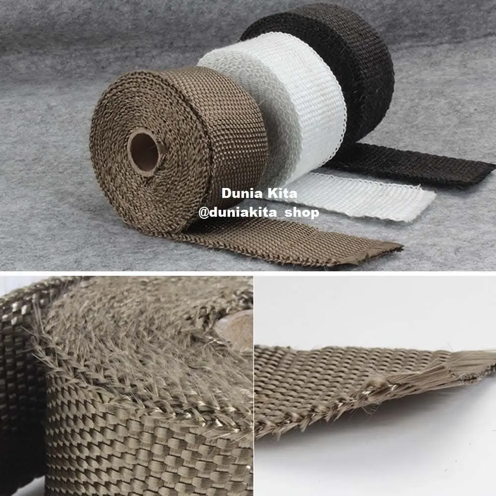 Exhaust Wrap Lakban Knalpot Pembungkus Peredam Panas