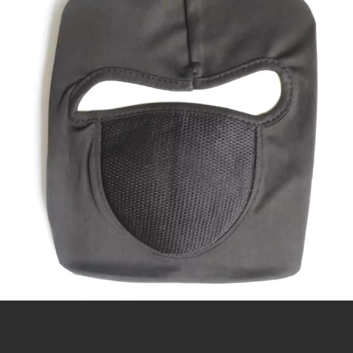 Masker Virus dan Polusi Debu Helm Hitam Anti Corona Full Face Ninja