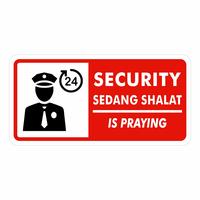 Jual Rambu Sign Security 40cm x 20cm Informasi Security Plat Alumunium ...