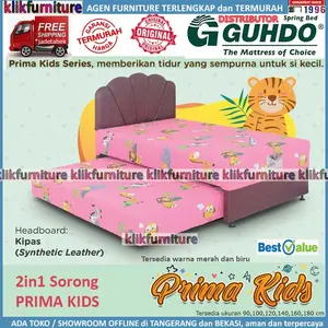 Guhdo 2in1 Prima Kids Sandaran Kipas Springbed - Set 90x200 cm