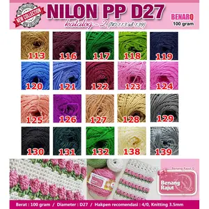 Benang Rajut NILON PP D27 - katalog