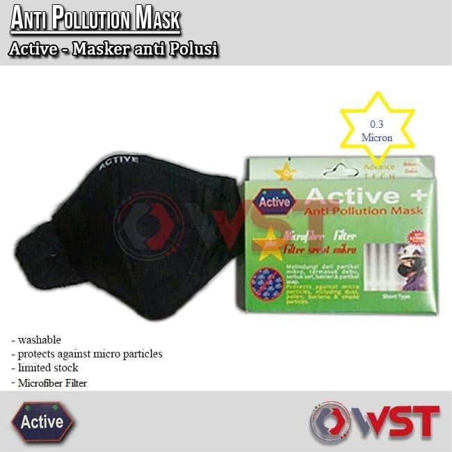 Masker Active Microfiber filter untuk debu dan anti virus