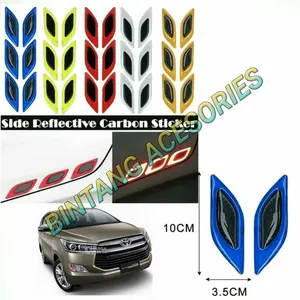 Stiker Samping Reflective Carbon Mobil All New INNOVA Sticker Ref