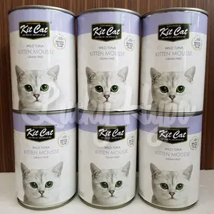 Makanan Kucing Kaleng/ Catfood Kaleng Kit Cat Tuna Kitten Mousse 400g